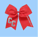 8" Bow with Clip Fastener in Red