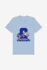Cotton Shirt-Main Spirit Design in Light Blue