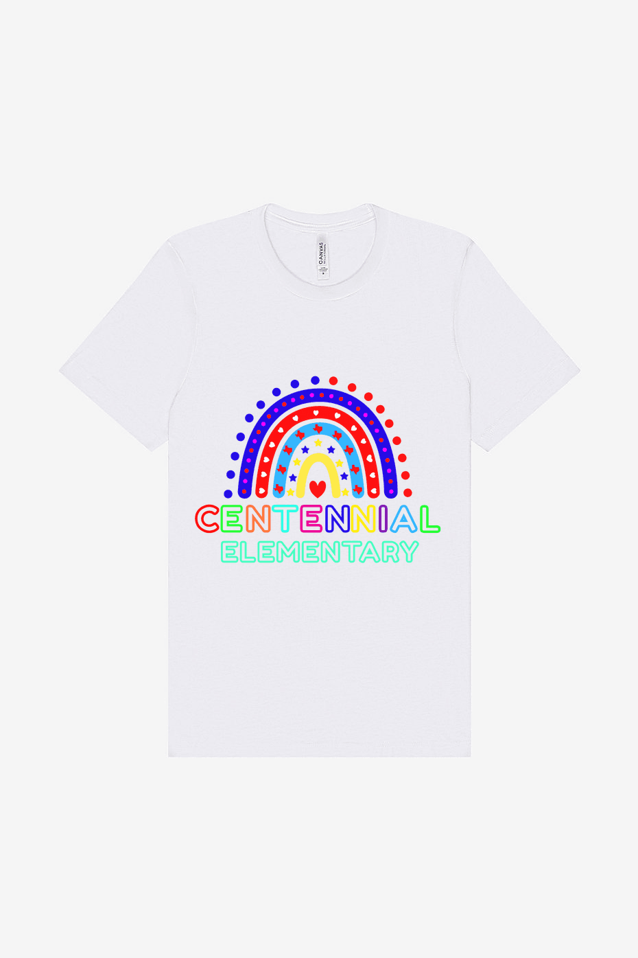 Rainbow Comet Shirt in White