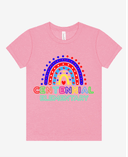 Rainbow Comet Shirt in Bright Pink