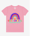 Rainbow Comet Shirt in Bright Pink