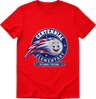 Cotton Shirt-Round Comet  in Red
