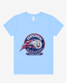 Cotton Shirt-Round Comet  in Light Blue