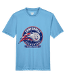 Tek Shirt Round Comet Design in Sports Tek-Light blue
