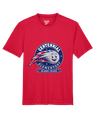 Tek Shirt Round Comet Design in Sports Tek- Red