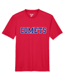  Tek Shirt with Varsity Comet logo in Red
