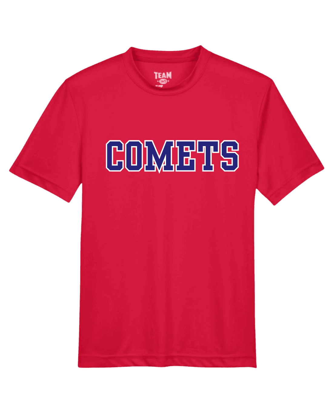  Tek Shirt with Varsity Comet logo in Red