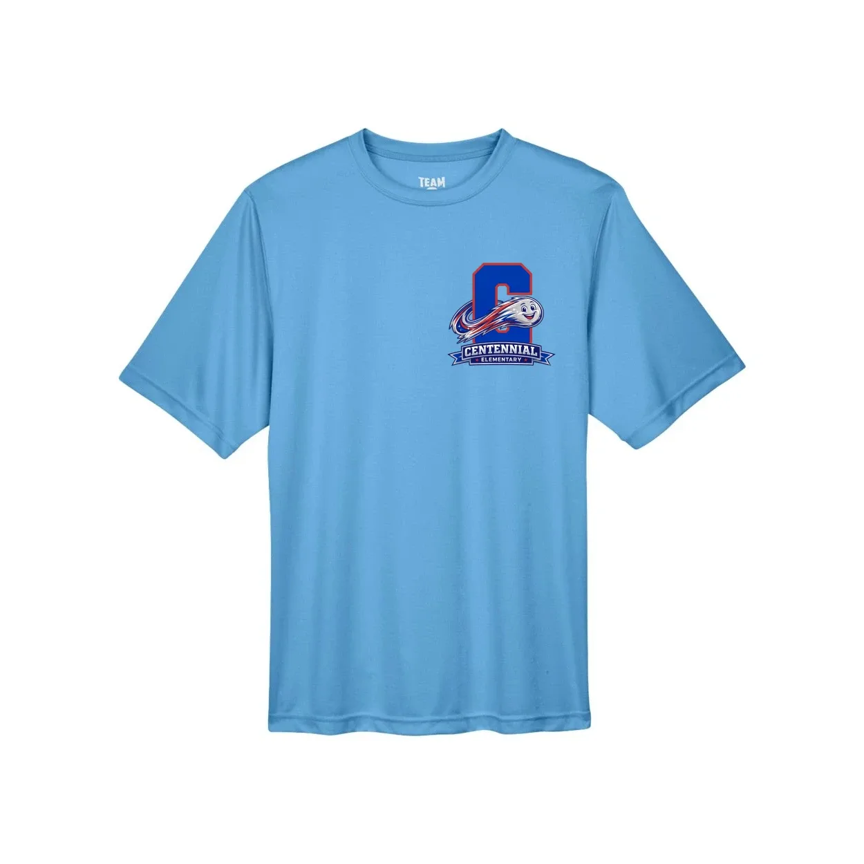 Tek Shirt Main Spirit Pocket Design in Light Blue